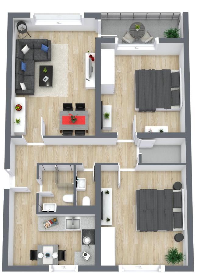 Apartment Eastside Mit 3 Zimmern Fur Bis Zu 5 Personen Mit Balkon Friedrichshafen Exteriér fotografie